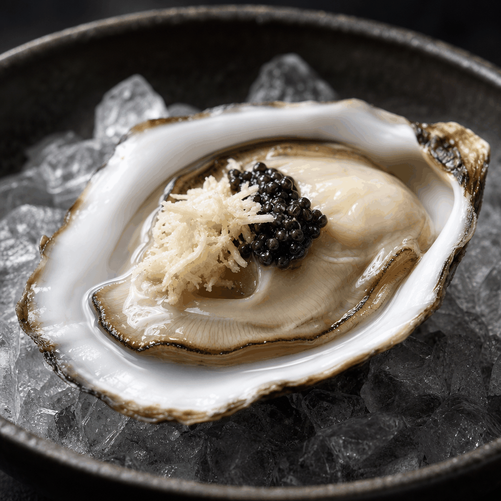 Gillardeau Oysters, Horseradish & Caviar (per piece)